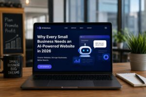 AI-powered website for small business